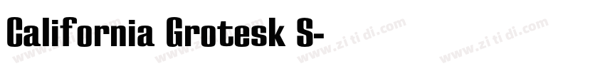 California Grotesk S字体转换